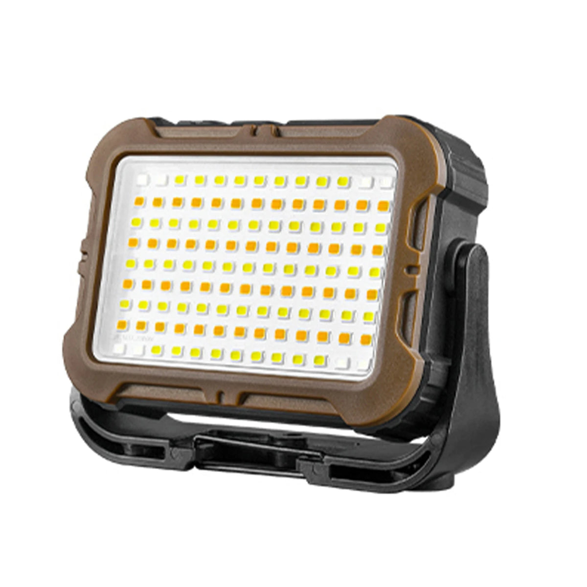 lampe travail solaire rechargeable portable aimantée noir marron bleu mat robuste camping