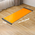 tapis yoga orange noir texture moderne bord fixé 50x140 50x180 50x200 cm