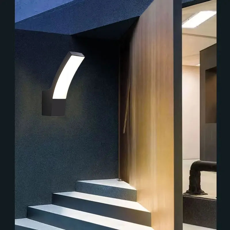 applique murale led contemporaine noir blanc 249 2000 lumens 10m² chambre entrée étude