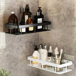 étagères rangement adhésives modernes blanc noir imperméables métal lisses bouteilles cosmétiques flacons parfum encens