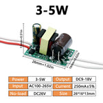 ampoule led transformateur isolation 100 265v 24w 250ma vert électronique 5w 7w 12w 12