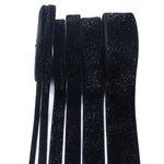 ruban noir brillant satiné 7mm 10mm 15mm 20mm 25mm 38mm polyester coton décoration bouquet