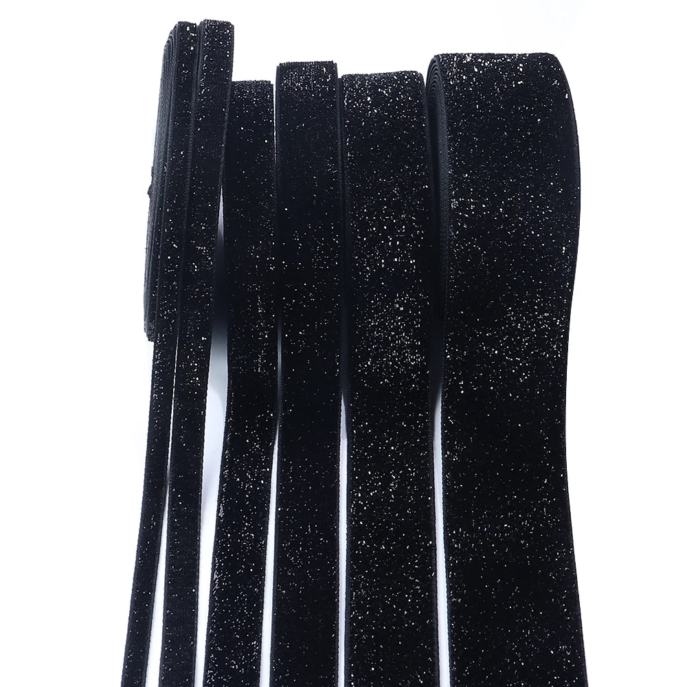 ruban noir brillant satiné 7mm 10mm 15mm 20mm 25mm 38mm polyester coton décoration bouquet