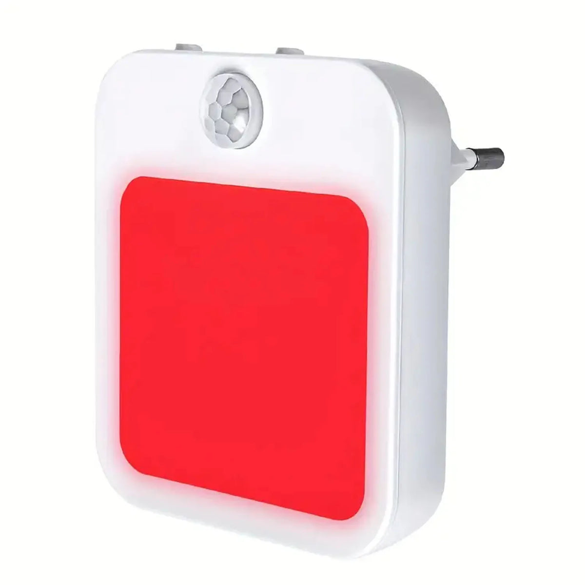 lampe nuit led rectangle blanc rouge moderne capteur mouvement prise murale auto on off