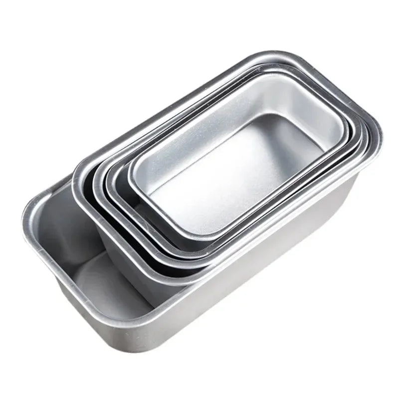 moules pain aluminium argenté modernes antiadhésifs diverses tailles cuisine pâtisserie boulangerie gadgets