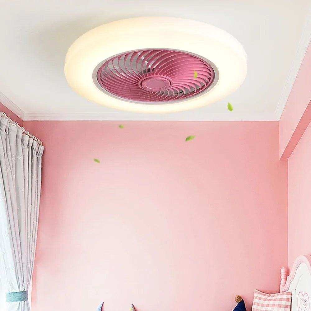 ventilateur lampe led moderne télécommande application mobile 220v certifié ul cqc vde gs