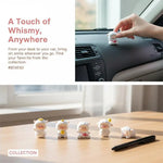 figurines mignonnes moutons résine couleurs variées visage souriant ruban cartoon