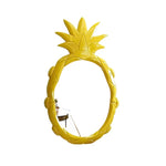 miroir moderne jaune pinapple texture originale mural led lumière maison