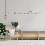 autocollant mural lettres sweet moderne noir adhésif décoration intérieure vinyle pvc 8cm 90cm