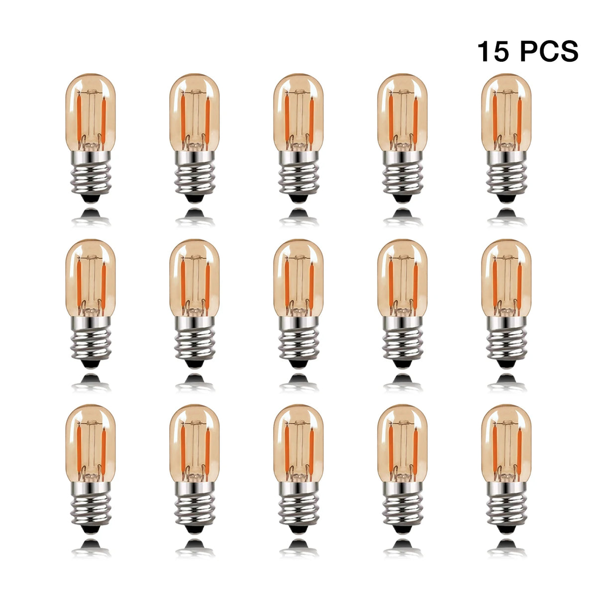 ampoules led filament amber glass vintage e12 blanc chaud 2200k dimmable 6pcs