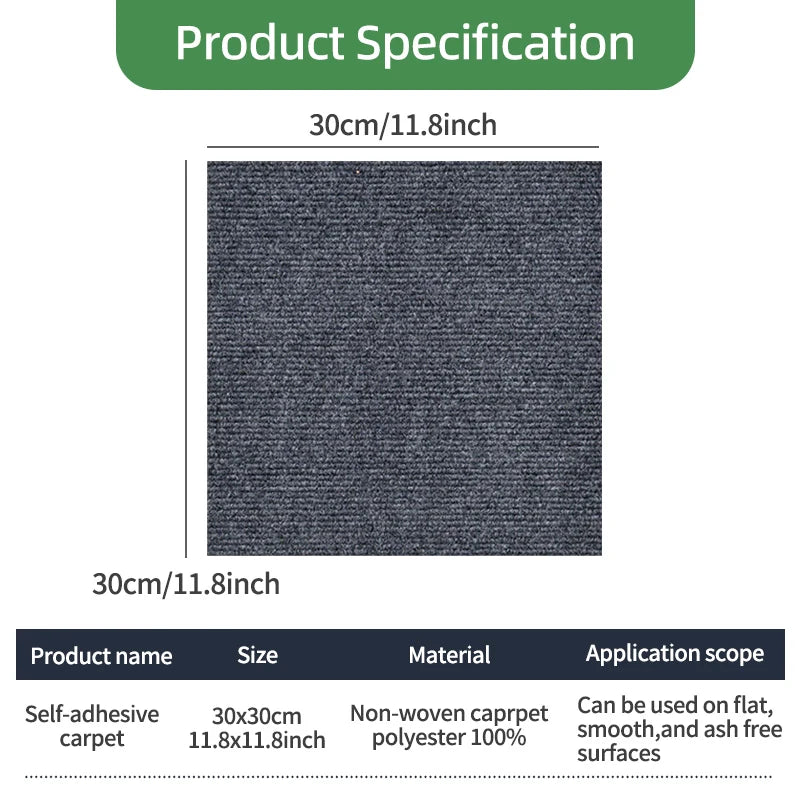tapis auto adhésifs carreaux géométriques 30x30cm polyester moderne imperméable intérieur salon cuisine salle bain