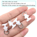 clips rideau blancs modernes volets accessoires rideaux plastique 10pcs 30pcs 50pcs universel