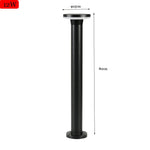 lampe sol moderne éclairage public led étanche ip65 noir base carrée câble électrique flux
