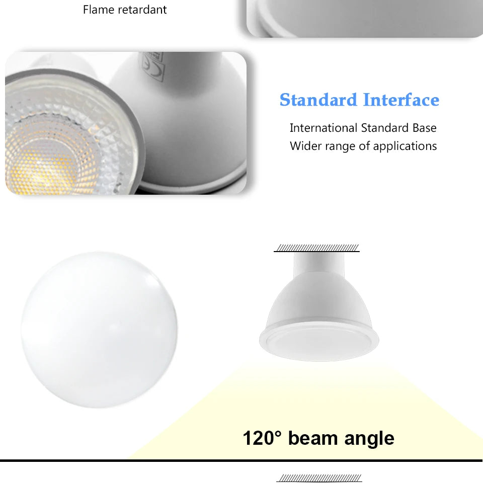 ampoule led 12v 3w 5w 6w 7w blanc chaud 120 degrés moderne basse pression