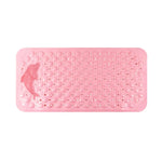 tapis bain antidérapant pvc dauphin moderne 35x70cm drainage texturé bulles ventilation gris rose