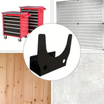 support mural meuleuse angulaire acier inoxydable rangement garage bricolage industriel fixations murales outils atelier