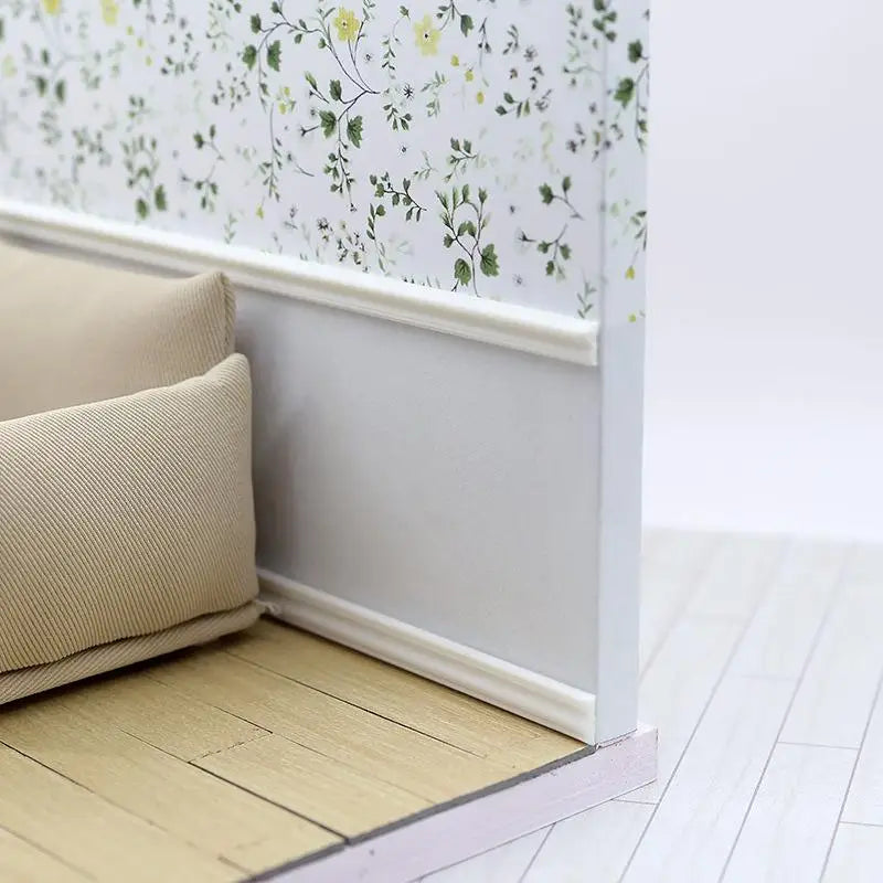 accessoires décoration intérieure panneaux revêtement mural blanc vert jaune beige motifs floraux moderne minimaliste