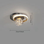 lampe moderne brillantes noir doré acrylique led montage surface toucher interrupteur