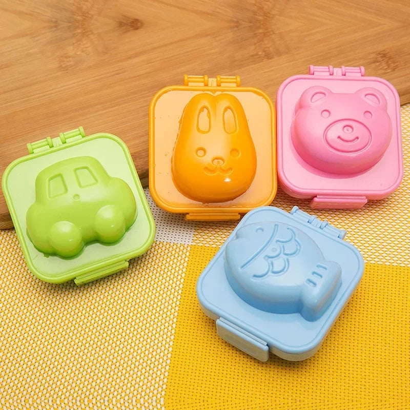 moules onigiri animaux chat lapin ours voiture 7cm 75cm transparents modernes enfants