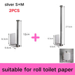 porte serviettes porte papier toilettique acier inoxydable réutilisable moderne clips crochets noir multifonctionnel sans