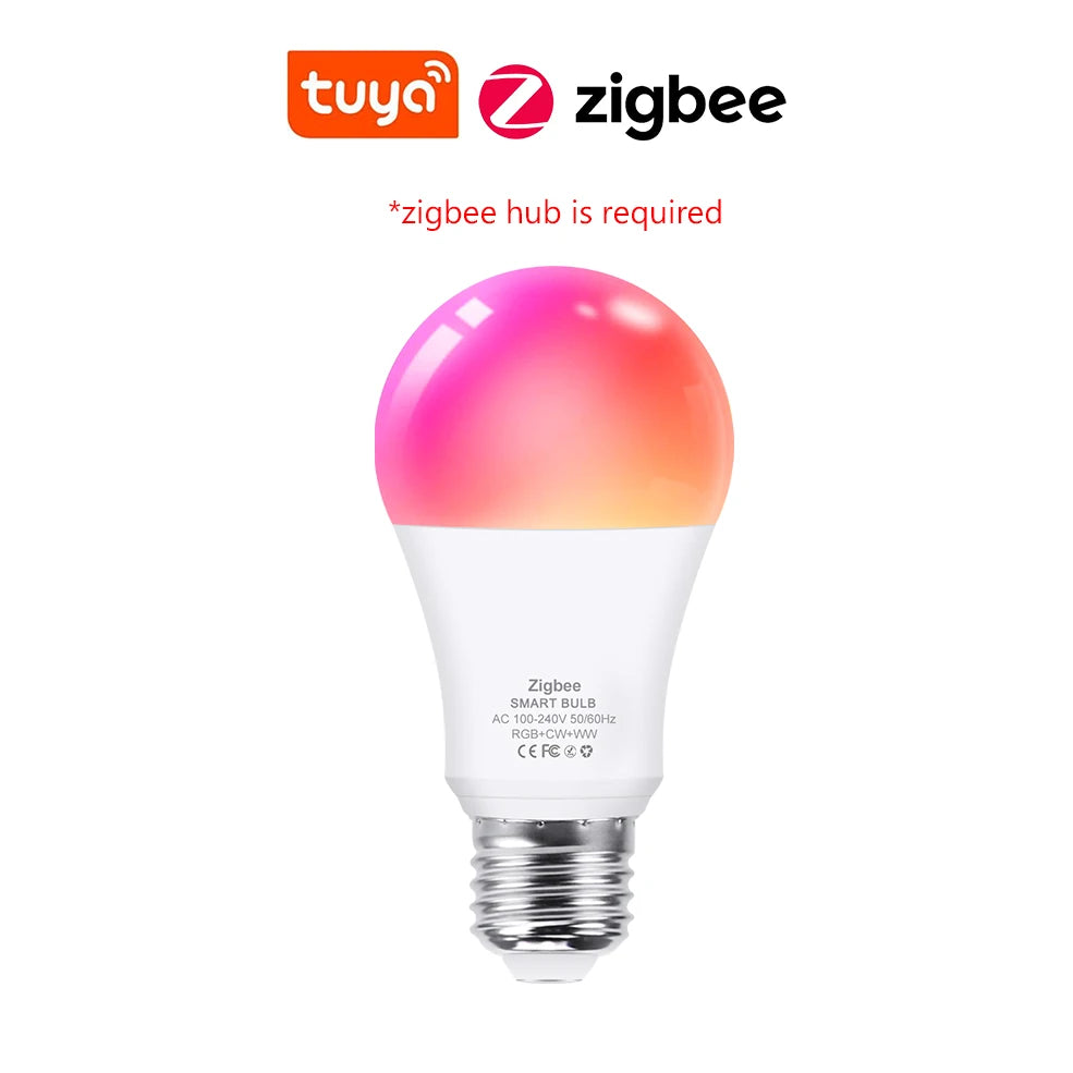 Ampoule LED intelligente 15W 18W WiFi Zigbee E27 moderne transparente
