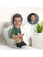 coussin personnalisable imprimé photo moderne vert blanc 40cm 30cm 20cmversible