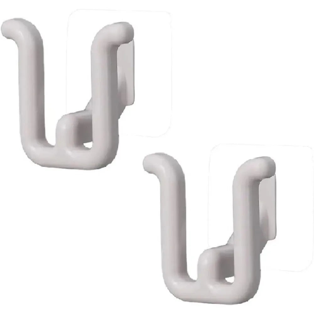 supports rangement adhésifs sabots modernes couleurs vert clair rose pâle jaune 2pcs