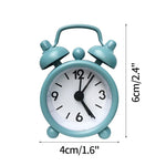 horloge réveil classique aiguille multifonction alarme table couleur variée poignées métalliques chiffres noirs simple