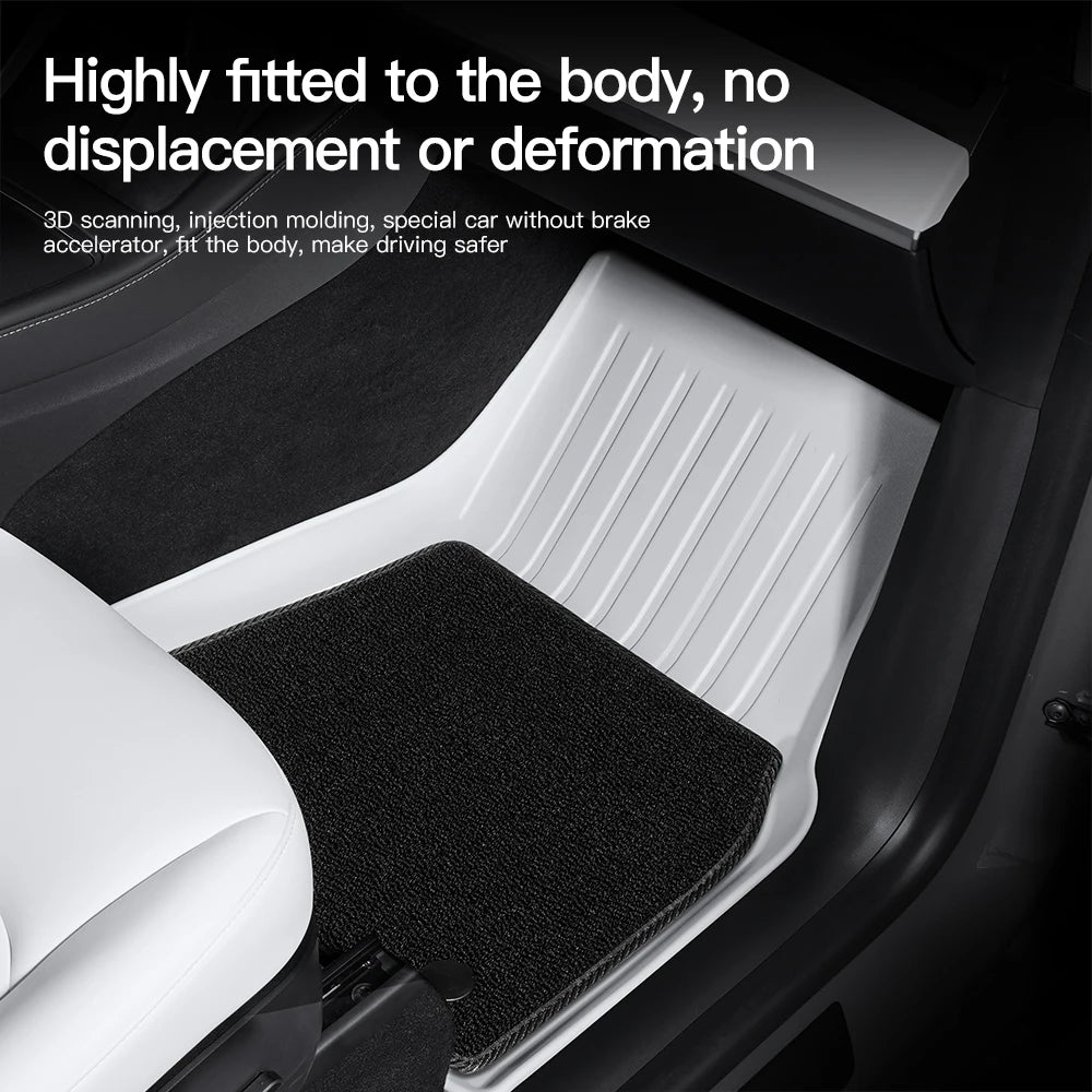 tapis sol voiture noir texture douce moderne antidérapant imperméable environnement luxueux