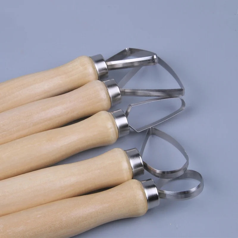outils couture traditionnels anneau métallique bois naturel métal argenté set broderie tricotage artisanal