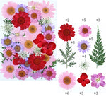 fleurs séchées composition artisanale violet bleu rose blanc vert décoration uv epoxy fills bijoux