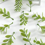 accessoires décoration extérieure branche artificielle feuilles vertes naturel minimaliste