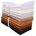 tissu polyester felt 1.2mm blanc marron noir orange simple opaque bricolage couture décoration