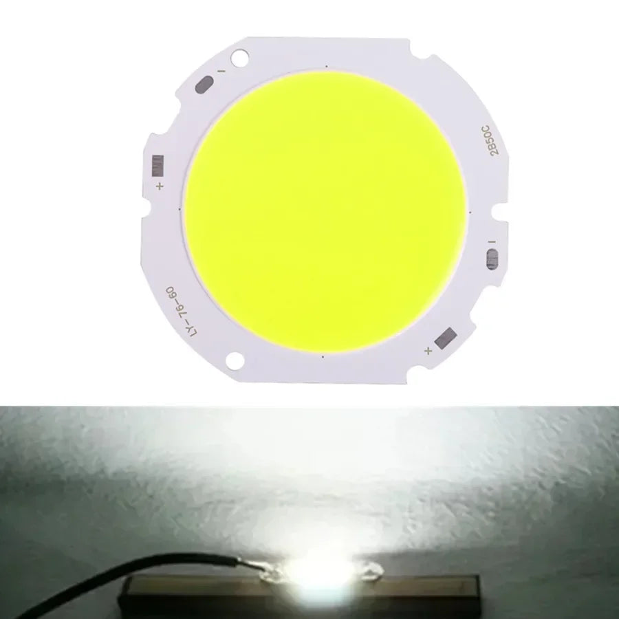 source lumineuse led blanc moderne 50w 6000k 73mm 69mm diycobchip inondation