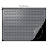 tapis protection silicone antidérapant chauffe plaque induction noir rayures horizontales moderne adhésif respectueux environnement