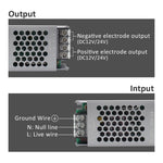 alimentation électrique 24v 12v 60w 100w 200w 220v led driver transformateur lumière certification ul