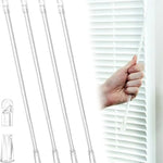 rideau tige transparente moderne anneaux métalliques fixations coton inclusions anneaux fixation
