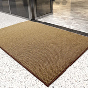 tapis sol marron texture granuleuse moderne antidérapant intérieur extérieur