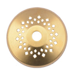 disque décoratif moderne perforations géométriques couleur doré accessoire vitrail abat jour cuivre artisanal bricolage