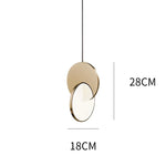suspension lumineuse contemporaine dorée blanche métallique minimaliste salon chambre d'hôtel