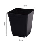 Pots fleurs plastique noir blanc violet bleu modernes 7cm 8cm 10cm jardin