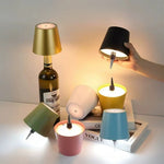 lampe poser moderne couleur noir blanc jaune orange doré ecrou câble usb chargeurRGBOHCE