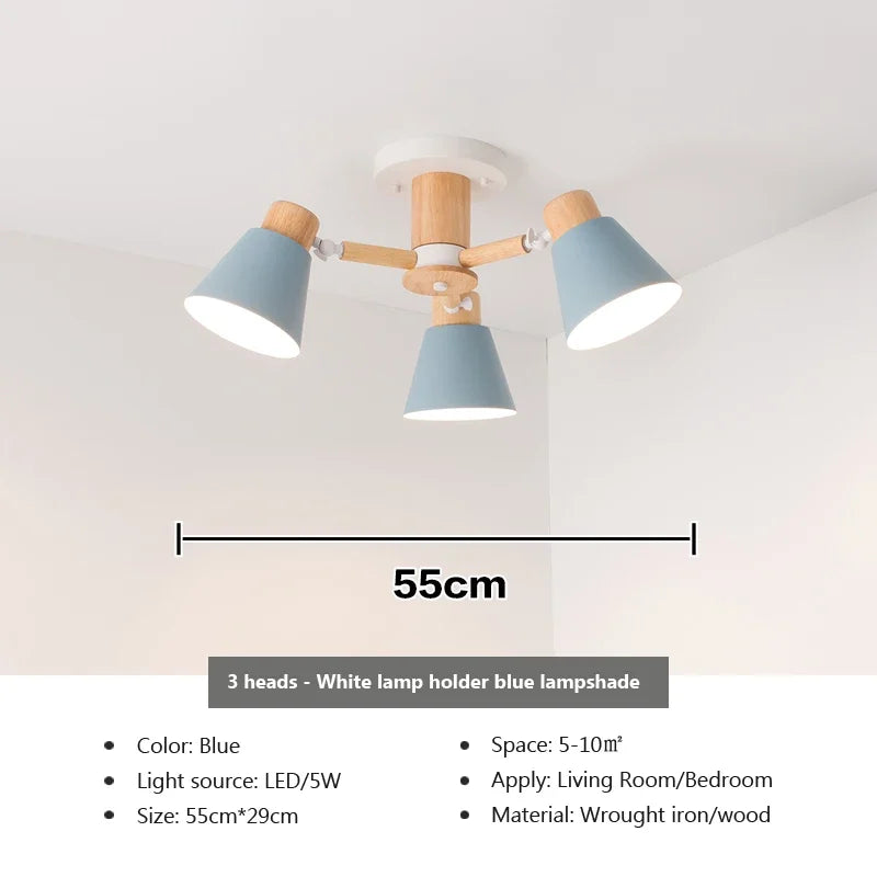 lampe suspendue conique bois blanc moderne scandinave ampoules e27 ajustable suction chambre salonhôtel restaurant