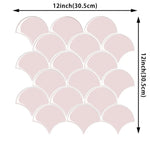 carreaux muraux adhésifs 3d résistants l'eau vert foncé gris rose poisson moderne décoratifrollable