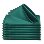 serviettes table satin carrées mariage décoration fête couleur unie classique