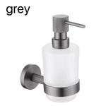 Distributeur savon liquide mural moderne rose gold nickel brossé noir mat blanc matchrome