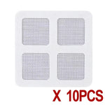 filtres drains salle bain douche blanc argenté maille fine adhésif translucides utilitaires fonctionnels