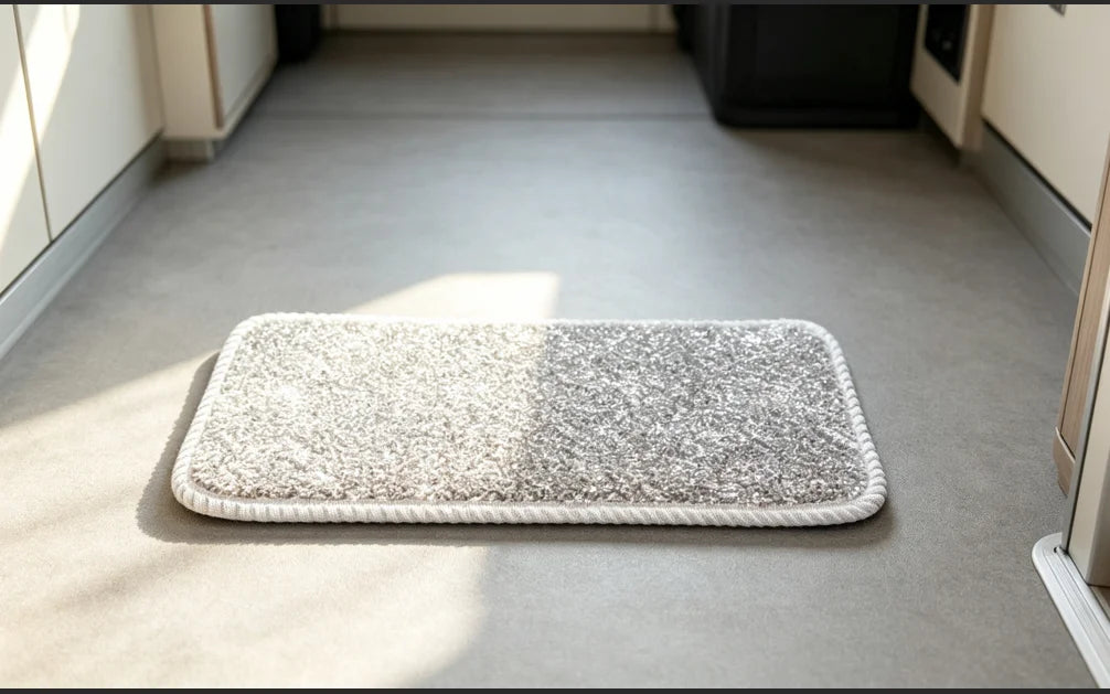 tapis sol gris doux moderne camping car 17x41cm lot pcs