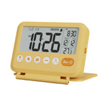 horloge numérique moderne affichage température date sommeil noir lcd led