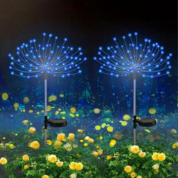 lampe solaire fleur décorative extérieur piquet jardin led coloré lumière fête jardin Noël extérieur